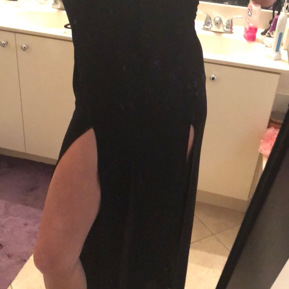 VINTAGE MARKWONGNARK Double high slit gown dress - Picture 3 of 16